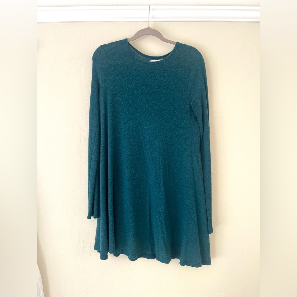 A&F Cozy Long Sleeve Swing Short Dress